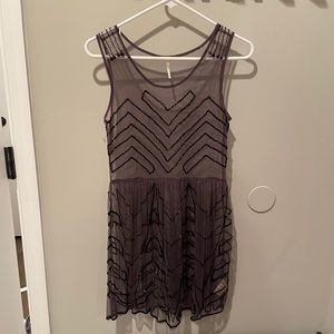 Free People Beaded Overlay Dress